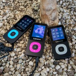 Lenco Xemio-659GY Reproductor MP3 4GB con Pantalla LCD 1.8", Auriculares Incluidos, Negro/Gris
