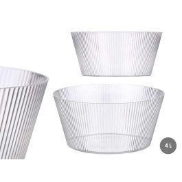 Bol Rayas Transparente Grd 4 L Leknes 25X12CM (12 Unidades) Precio: 33.4999995. SKU: B1G7ABMGQ4