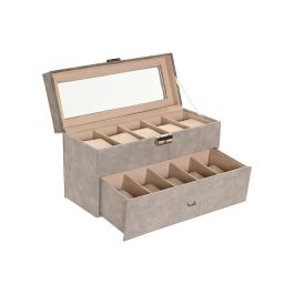 Joyero Tradicional DKD Home Decor Gris 11 x 15 x 27.5 cm Joyero Tradicional DKD Home Decor Gris 11 x 15 x 27.5 cm