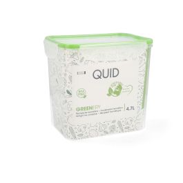 Fiambrera Hermética Quid Greenery Transparente Plástico 4,7 L (4 Unidades) (Pack 4x)