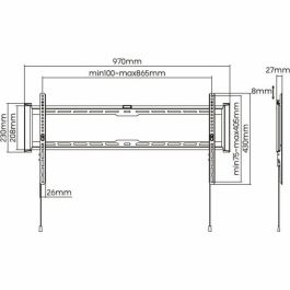 Stell SHO 7210 Soporte de TV Fijo SLIM de Acero