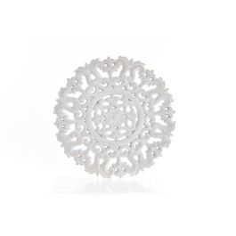 DKD Home Decor Decoración de Pared Indio Blanco 30 x 30 x 1.5 cm (4 Unidades) Estilo Étnico Tallado Madera Precio: 17.69000035. SKU: B12LBBGD3G