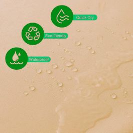 Exma Cortina de Baño Basic Beige 180 x 180 cm Impermeable Anti-moho