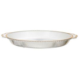 Home Deco Factory Bandeja Plástico PET con Ribete Dorado, Diámetro 38,5 cm, Colección Mirage Home Deco Factory Bandeja Plástico PET con Ribete Dorado, Diámetro 38,5 cm, Colección Mirage