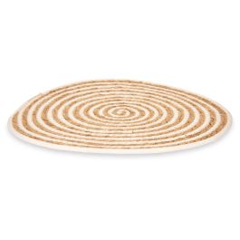 Salvamantel de Esparto y Tela Blanco 35 cm Kinvara - Alga y Algodón (24 Unidades) Salvamantel de Esparto y Tela Blanco 35 cm Kinvara - Alga y Algodón (24 Unidades)