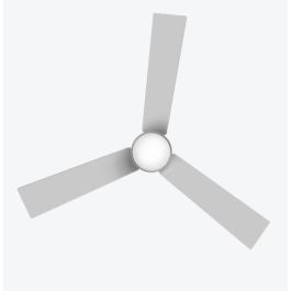 Cecotec 05835 Ventilador de Techo con Aspas, Acero Inoxidable, Iluminación LED, 1220mm, 30W