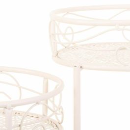 Soporte para Maceta Alexandra House Living Blanco Metal Hierro 34 x 76 x 40 cm