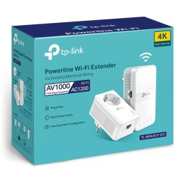 TP-Link TL-WPA7617 KIT Adaptador Powerline AV1000 Wi-Fi AC1200 Doble Banda Gigabit Passthrough, 1000Mbps, 300m, Pack de 2