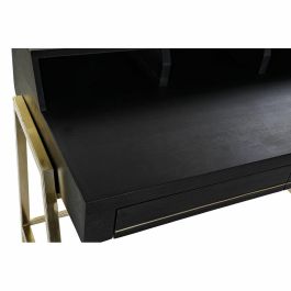 Escritorio Home Office DKD Home Decor Negro Dorado 70 x 93.5 x 119 cm