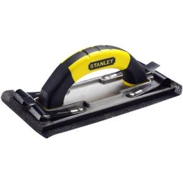STANLEY Lijadora Manual 230x80mm de Aluminio Acanalado, Fijación Eficiente para Papel/Tela Abrasiva