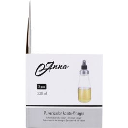 Anna Aceitera Vinagrera Spray 330 ml, 6.8 x 20.5 x 6.8 cm (12 Unidades)