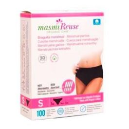 MASMI Braguita Menstrual Talla S, Algodón Ecológico GOTS, Absorbente (equivalente a +4 Tampones), Reutilizable Precio: 19.68999967. SKU: B178PYCNJW