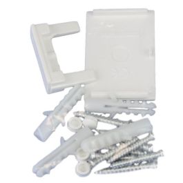 MicroConnect 1008007 Caja de superficie de 1 elemento, para módulos de protección, autoextinguible UL 94, Blanco RAL 9003