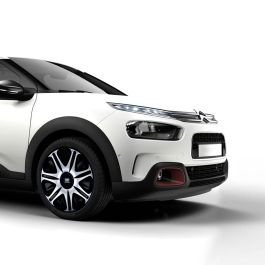 Omp Juego de 4 Tapacubos Speed Ghost Negro-Plata 13 Pulgadas OMPS07031312