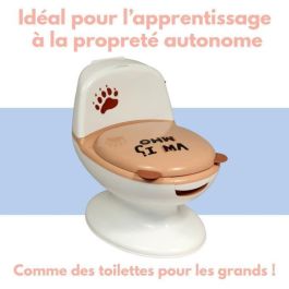 Orinal educativo para bebé BAMBISOL - Tapa y asiento abatible - Palanca de descarga Orinal educativo para bebé BAMBISOL - Tapa y asiento abatible - Palanca de descarga