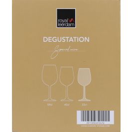 Royal Leerdam - Set de 6 Copas de Vino Degustación, 35 cl c/u - Cristalería para Vino Tinto/Blanco