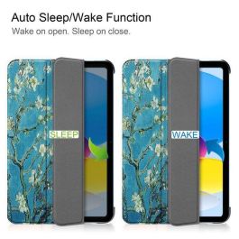 CoreParts For Apple iPad 10th Gen 10.9-inch (2022) Tri-fold Caster Hard Shell Cover with Auto Wake Function - Blossom Style CoreParts For Apple iPad 10th Gen 10.9-inch (2022) Tri-fold Caster Hard Shell Cover with Auto Wake Function - Blossom Style