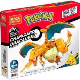 Mega Bloks Pokemon Charizard GWY77 Figura Articulada para Construir con 222 Piezas, +8 Años
