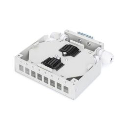 Digitus Caja de Empalme para Carril DIN, 8 Acopladores LC/DX