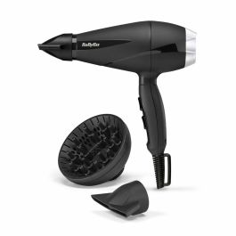 Babyliss 6710DE Secador de Pelo Profesional Turbo Pro 2100W Motor AC Iónico Antiestático con Boquillas y Difusor