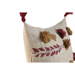 DKD Home Decor Cojín Mostaza Granate 40 x 15 x 40 cm Poliéster (3 Unidades)