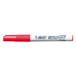 Rotulador Bic Velleda Para Pizarra Rojo Punta Redonda 1,4 mm 12 unidades