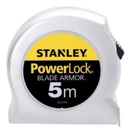 Stanley 0-33-514 Flexómetro PowerLock BladeArmor 5m x 25mm Amarillo/Plata