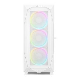Sharkoon REV300 Torre PC Blanca Cristal Templado ATX EATX Micro-ATX Mini-ITX para Gaming
