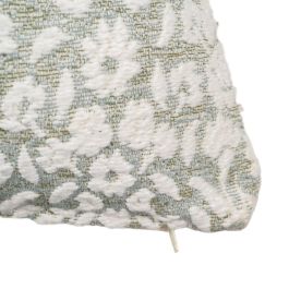 Cojín Blanco-Gris Algodón Decoración 45 X 45 cm