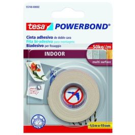 Tesa Cinta Adhesiva Doble Cara Extrafuerte para Interiores - 1.5 m x 19 mm - Fijación Segura Precio: 10.58999986. SKU: B12CLH8F9P