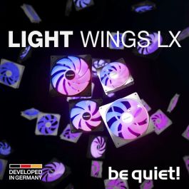 Be Quiet BL129 - Ventilador de Caja Light Wings LX 140mm - PWM de Alta Velocidad