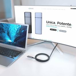 AISENS A157-0883 Cable USB-C a USB-C 15m Activo, USB 3.2 Gen 2 (10Gbps), 60W Power Delivery, Video 4K@60Hz, Thunderbolt 3/4