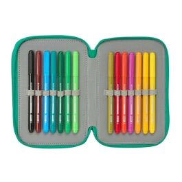 Safta Plumier Triple 37 Pcs Resistente Al Agua Real Betis Balompie 12,5x19,5x5,5 cm