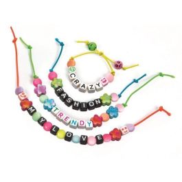 Clementoni CLE18892 Kit de Creación Mini Pulseras Rosas - Juguete Educativo Manualidades Niños