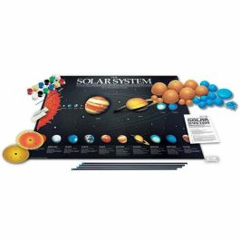 Móvil 3D sistema solar, construye y pinta tu propio móvil colgante con efecto fluorescente, incluye piezas pintura y pinceles. 37,3x28,3x6,5cm Móvil 3D sistema solar, construye y pinta tu propio móvil colgante con efecto fluorescente, incluye piezas pintura y pinceles. 37,3x28,3x6,5cm