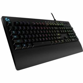 Logitech G G213 Prodigy Teclado Gaming AZERTY, RGB, Resistente Salpicaduras, Reposamanos Integrado, Teclas Rápidas Anti-ghosting, Controles Multimedia Precio: 96.49999986. SKU: S7134098