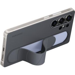 Samsung EF-GS938CBEGWW Funda Standing Grip para Galaxy S25 Ultra, Silicona Negra con Soporte, Resistente a Golpes y Rayones