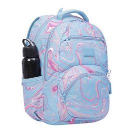 Mochila Eco-Friendly Estampado Verde y Rosa - Tracer 4 Totto MA04TRC004-2210G-3JX