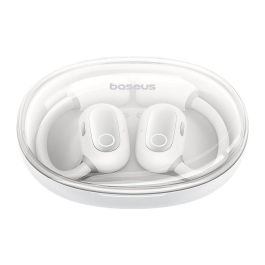 Baseus Eli Sport 1 Auriculares Inalámbricos Bluetooth 5.3 Open-Ear TWS, Blanco, IPX4 Resistente al Agua, 30h de Autonomía con Estuche de Carga