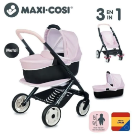 Smoby Coche de Muñecas Combi con Capazo Rosa 64x54,50x38,50 cm