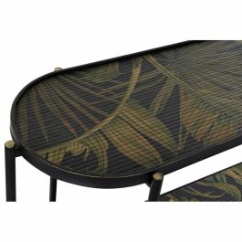 Consola Tropical DKD Home Decor Negro Verde 41 x 80 x 120 cm