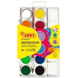 Jovi Acuarelas en Pastillas 22 mm con Pincel, Colores Surtidos, Estuche 12 Unidades Precio: 2.78999985. SKU: B122AMJHLA