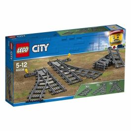 Lego City Cambios de Agujas, Accesorios para Vías de Tren de Juguete, 7 Piezas