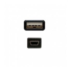 Nanocable Cable USB 2.0 Tipo A a Micro B, Macho a Macho, Longitud 0.5 m, Color Negro, Para Móviles y Cámaras