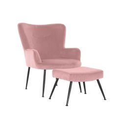 DKD Home Decor Sillón Moderno Rosa Negro 60 x 84 x 70 cm Set de 2 Precio: 178.49999981. SKU: B1BNV3BHMN