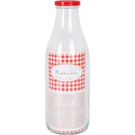 Mediterraneo Botella Vidrio Agua 1L con Tapa 9x25.5 cm (12 Unidades)