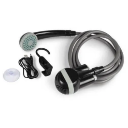 Kampa Power Shower Ducha eléctrica KAM5060540047519 Batería recargable Flexo 1,80 m Negro