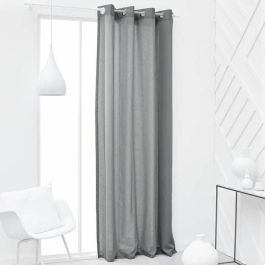 Today TOD1694780973290 Cortina con Ojales, 100% Algodón, 140x240cm, Color Acero