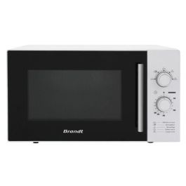 Brandt SM2602W Microondas Monofunción 26L, 900W, 5 Niveles de Potencia, Controles Mecánicos, Plato Giratorio 32cm, Blanco Brandt SM2602W Microondas Monofunción 26L, 900W, 5 Niveles de Potencia, Controles Mecánicos, Plato Giratorio 32cm, Blanco