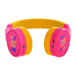 Energy Sistem Auriculares Infantiles Lol&Roll Pop Bluetooth 5.1 con Limitación de Volumen 85dB y Micrófono Rosa
